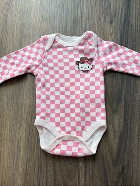 Baby girl hello kitty onesie